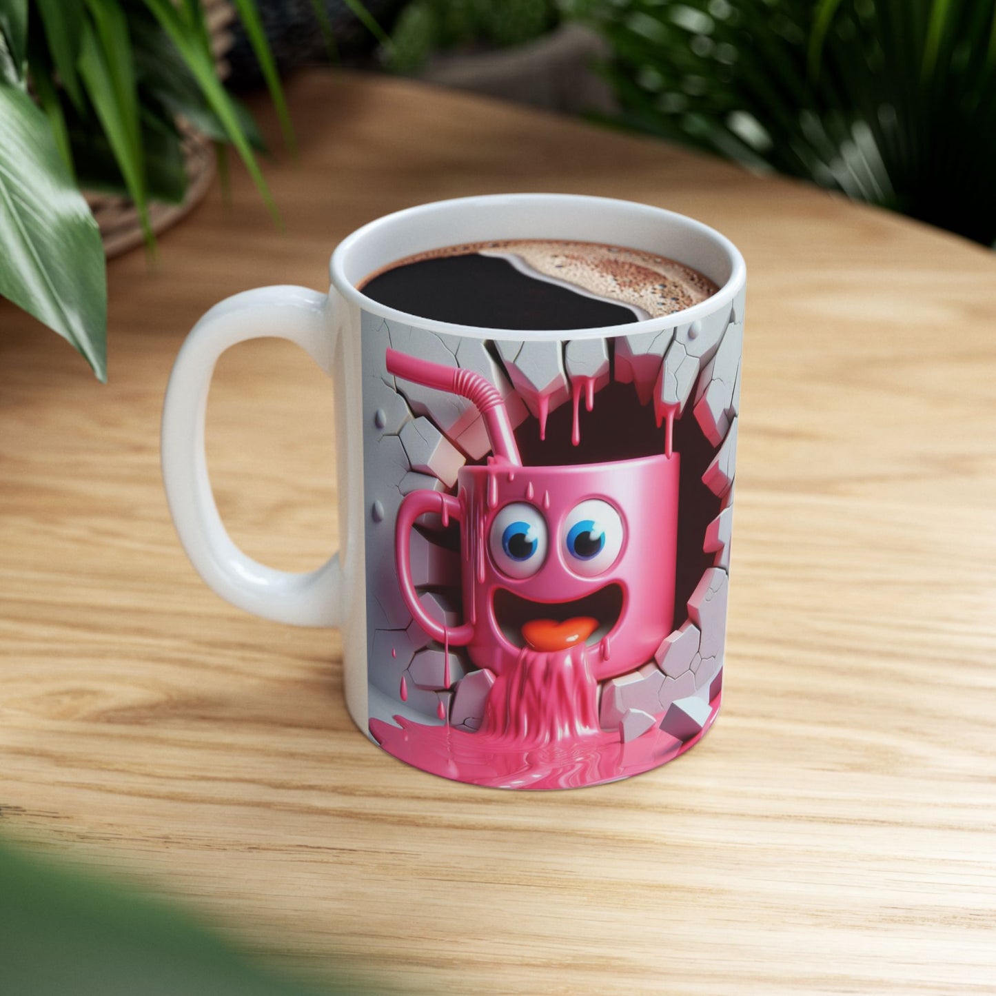 Cute Pink Cartoon Gift Mug