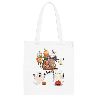 Ghosts and Pumpkins Spooky Halloween Trick or Treat Bag.