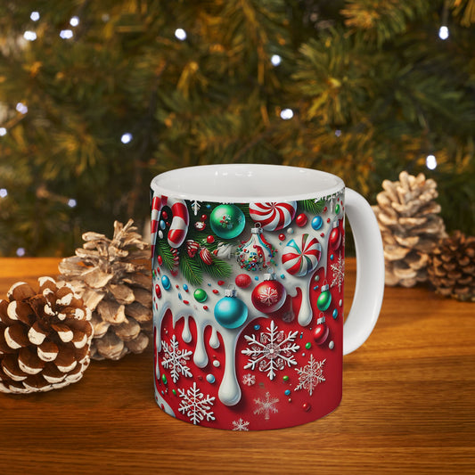 Christmas Candy Cane Gift Mug