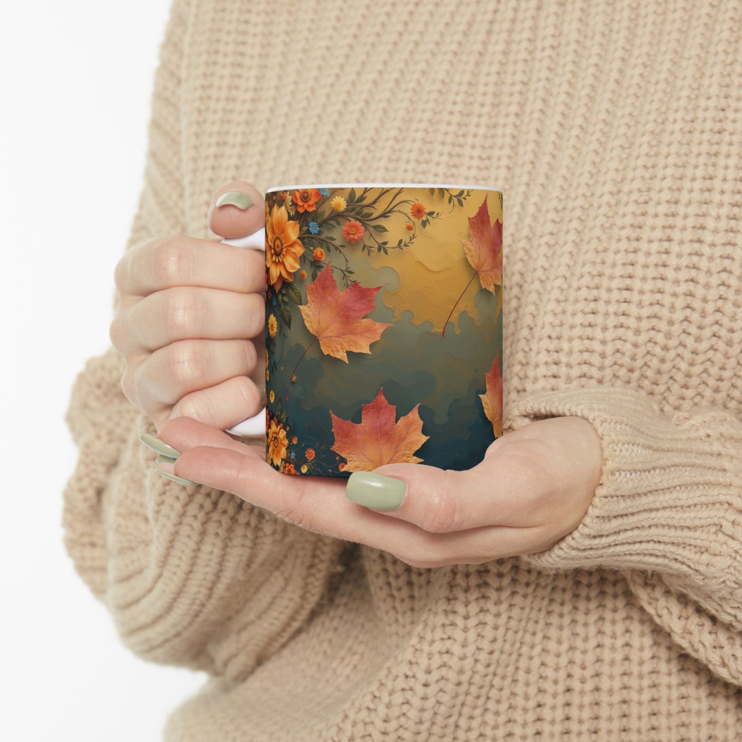Autumn Leaves Maple Leaf Gift Mug