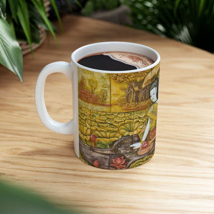 Thai Traditional Exotic Art Scene Gift Mug