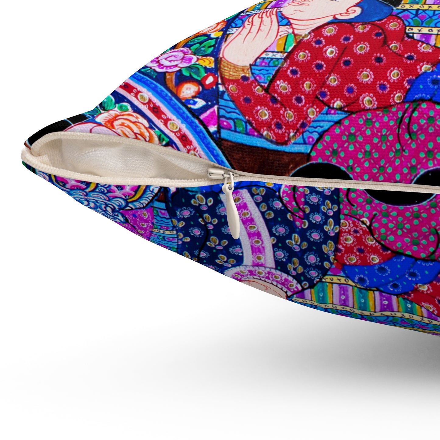 Thai Mural Decorative Pillow