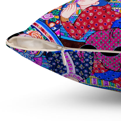 Thai Mural Decorative Pillow