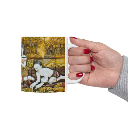 Thai Traditional Exotic Art Scene Gift Mug