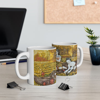 Thai Traditional Exotic Art Scene Gift Mug