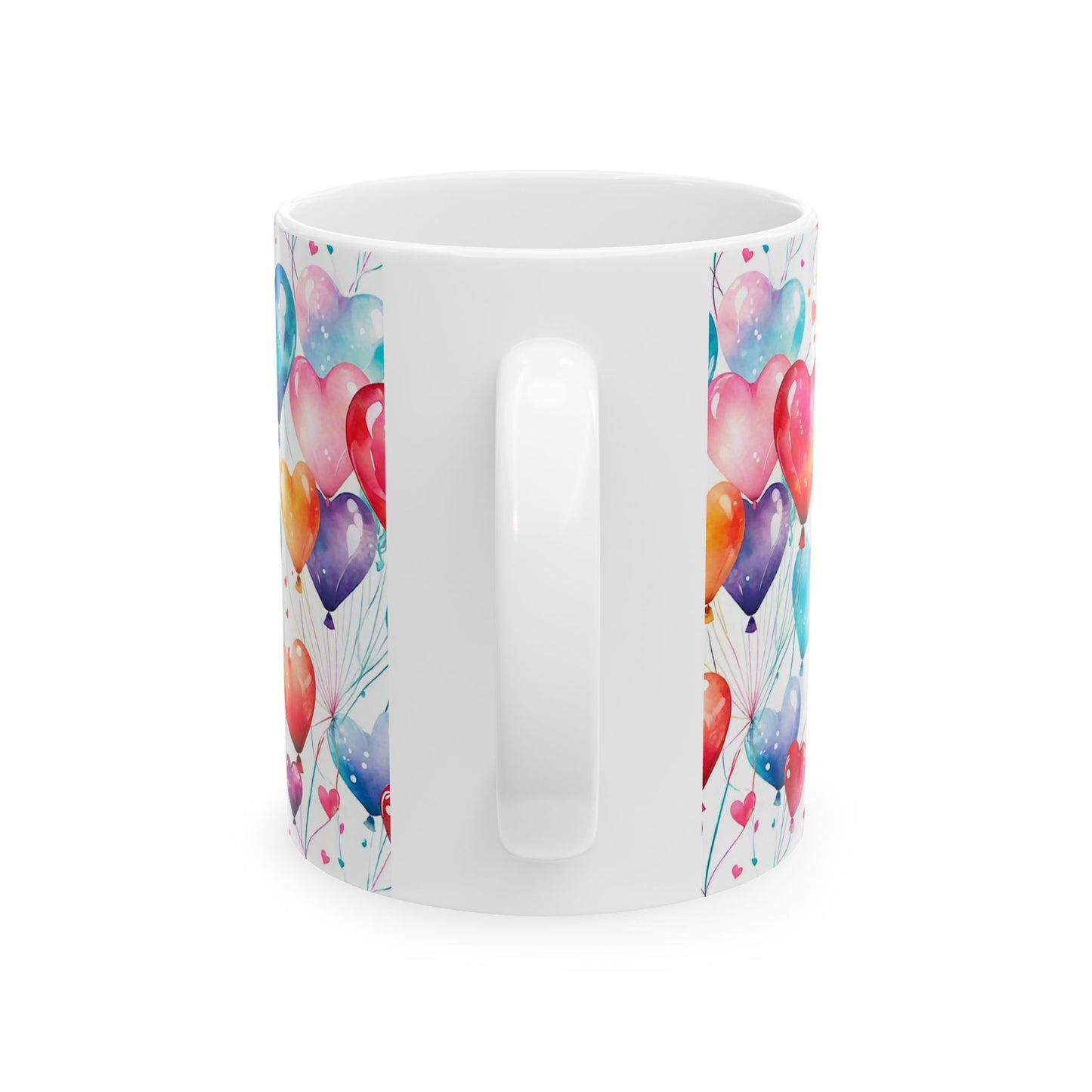 Watercolor Heart Balloon Gift Mug