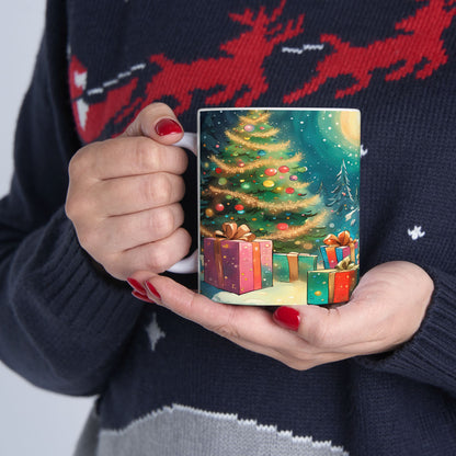 Santa with Gifts Christmas Gift Mug