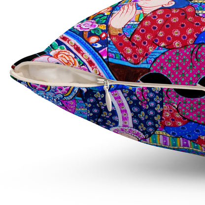 Thai Mural Decorative Pillow