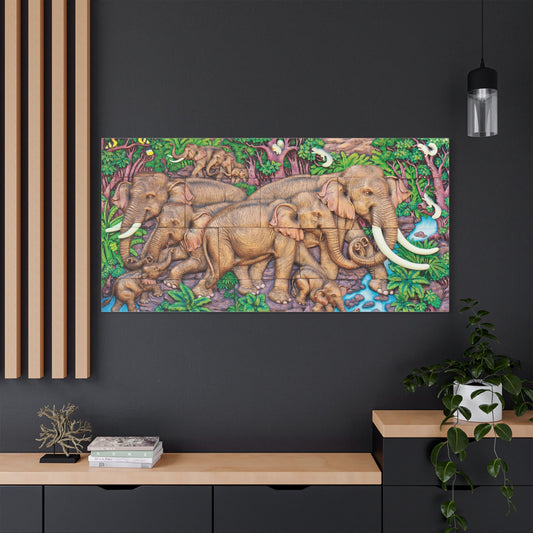 Satin Canvas Wall Art, Rustic Farm Scene, Vintage Home Decor, Unique Art Piece, Wall Hanging for Living Room, Nature Lovers Gift