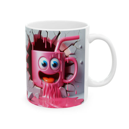 Cute Pink Cartoon Gift Mug