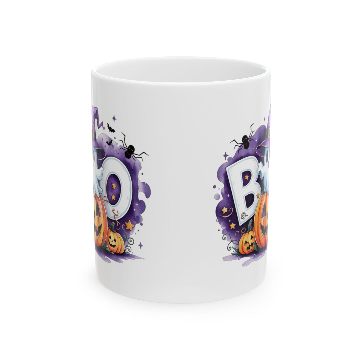 แก้วของขวัญฮาโลวีน Boo! Ghost and Pumpkin