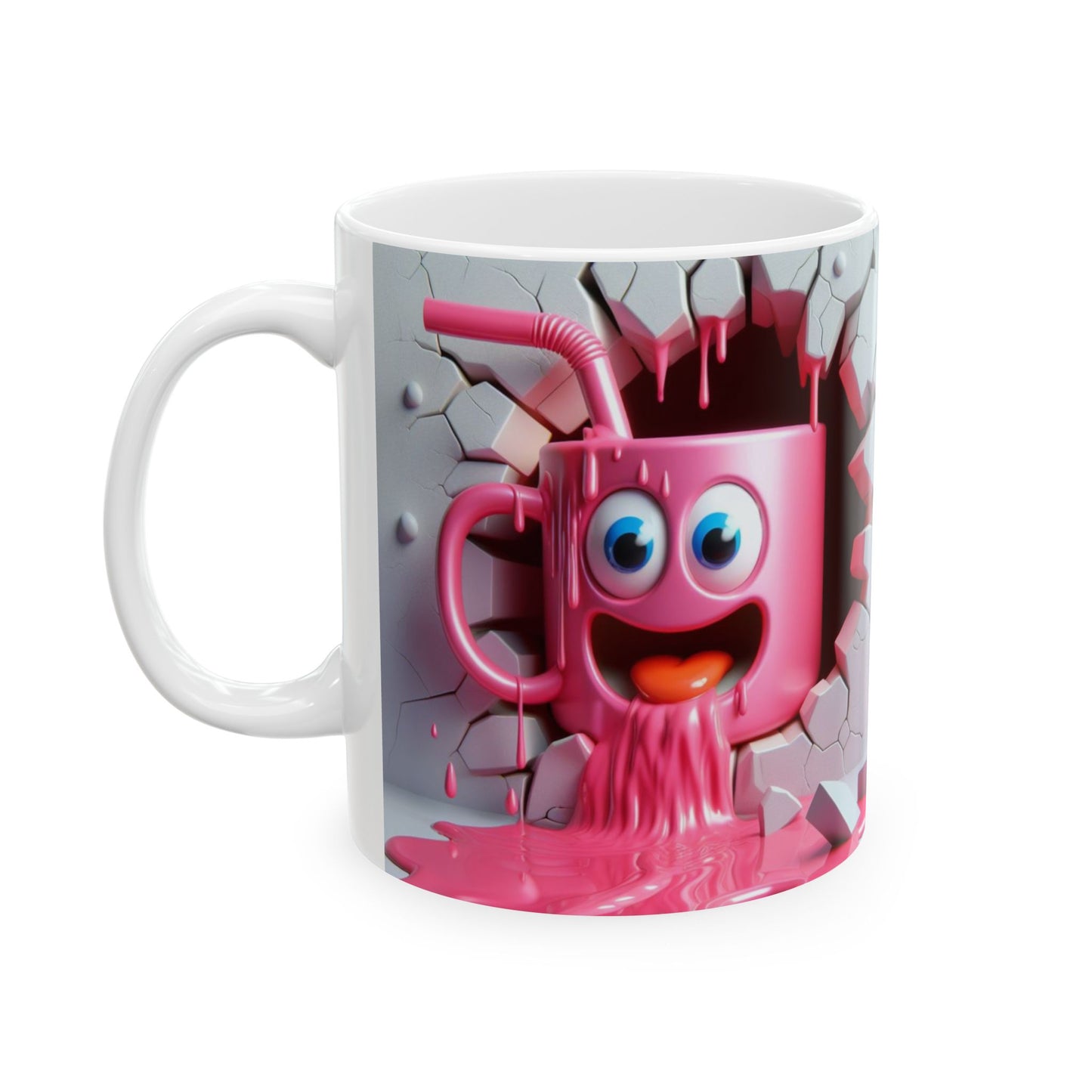Cute Pink Cartoon Gift Mug