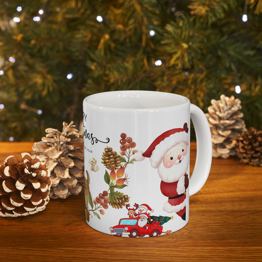 Merry Christmas & Happy New Year Holiday Cheers Gift Mug