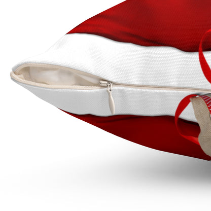 Santa Christmas Sack Gift Bag Decorative Pillow