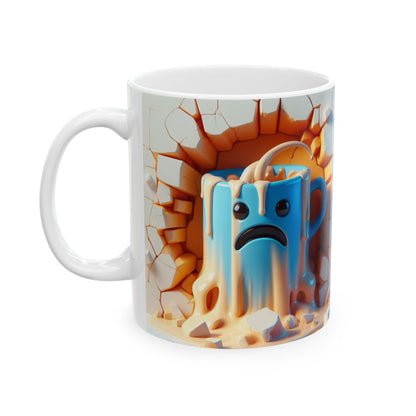 Orange & Blue Whimsical Gift Mug