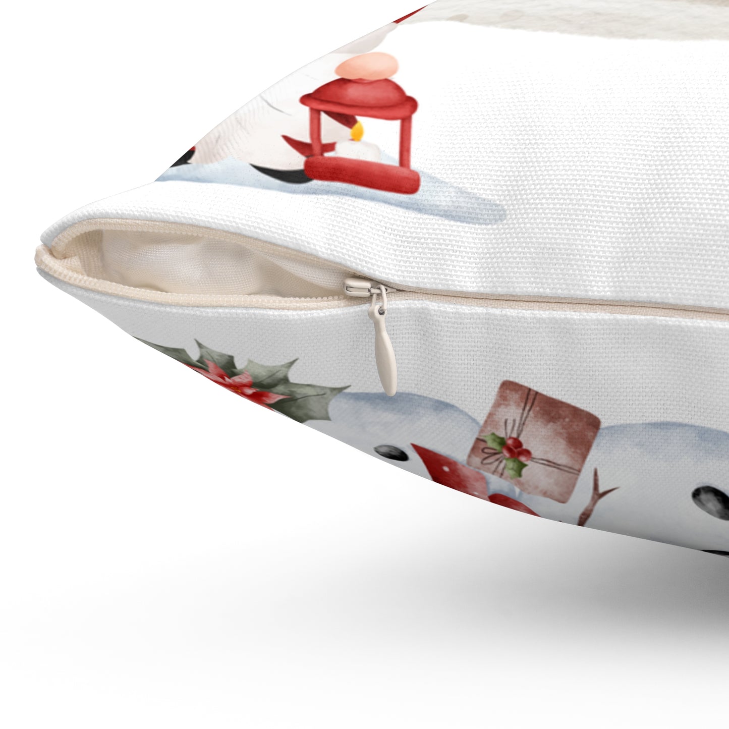 Christmas Snowman Family Festive Pillow