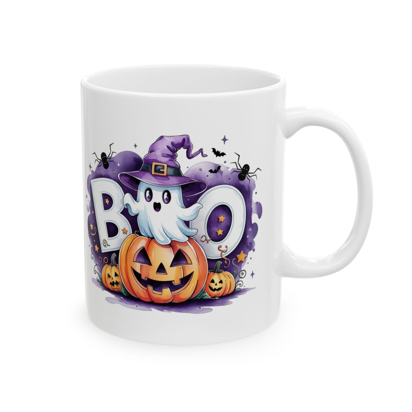 แก้วของขวัญฮาโลวีน Boo! Ghost and Pumpkin