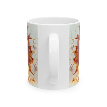 Orange & Blue Whimsical Gift Mug