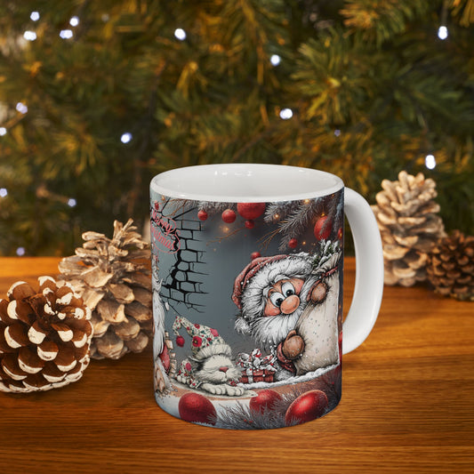 Jolly Laugh Funny Santa Christmas Gift Mug