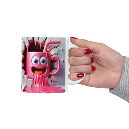 Cute Pink Cartoon Gift Mug