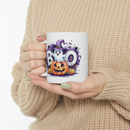 แก้วของขวัญฮาโลวีน Boo! Ghost and Pumpkin