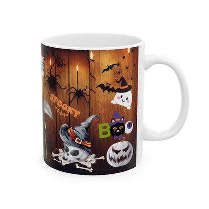 แก้วเซรามิกฮาโลวีน ของขวัญสุดหลอน ถ้วยกาแฟ ของตกแต่งแม่มด