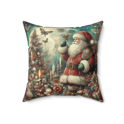 Vintage Santa Claus Festive Christmas Pillow