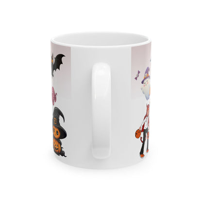 แก้วเซรามิกธีมฮาโลวีน - เหมาะสำหรับกาแฟ ชา ค่ำคืนแสนอบอุ่น การเล่นกลหรือเลี้ยงขนม ช่วงเวลาสยองขวัญ ของขวัญสำหรับผู้ชื่นชอบฮาโลวีน