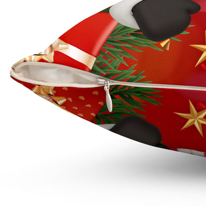 Santa Merry Christmas Throw Pillow